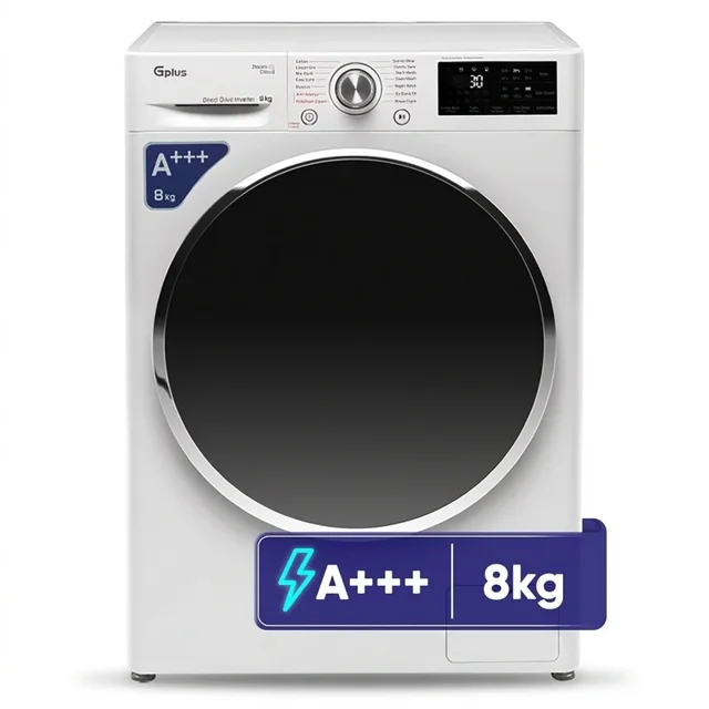 ماشین لباسشویی ۸ کیلوگرمی جیپلاس مدل GWM-R808W سفید